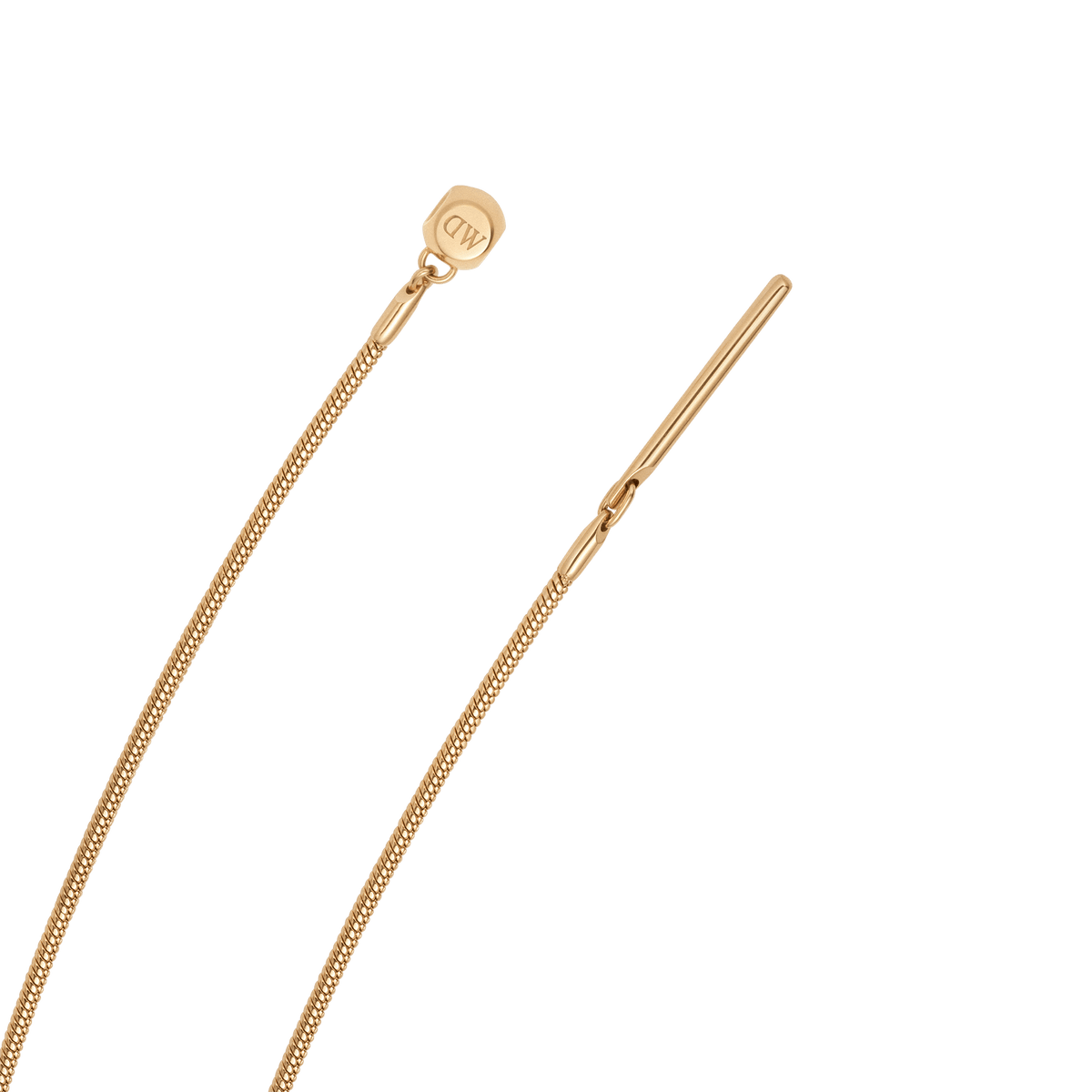 Gold necklace.