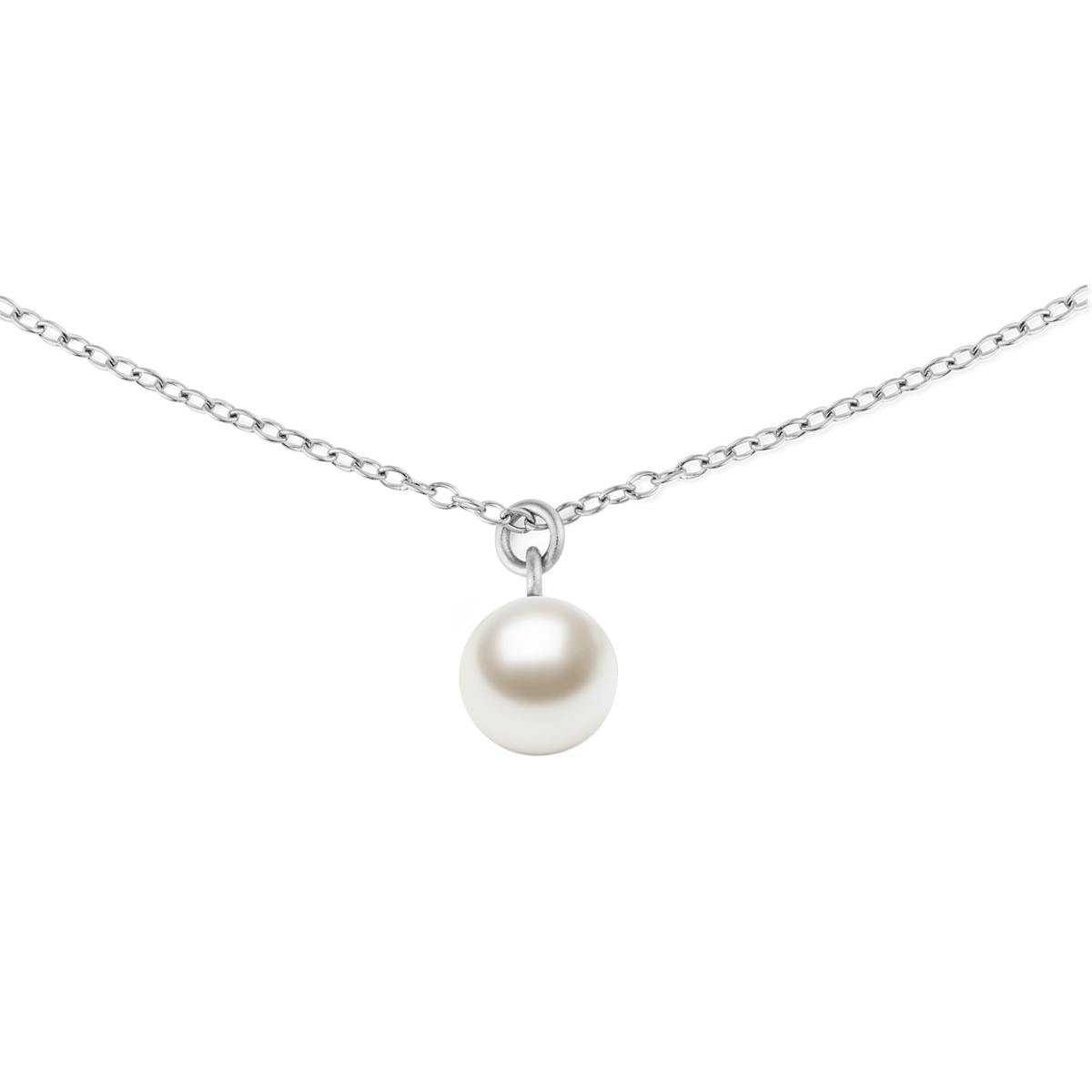 Pearl Necklace Silver