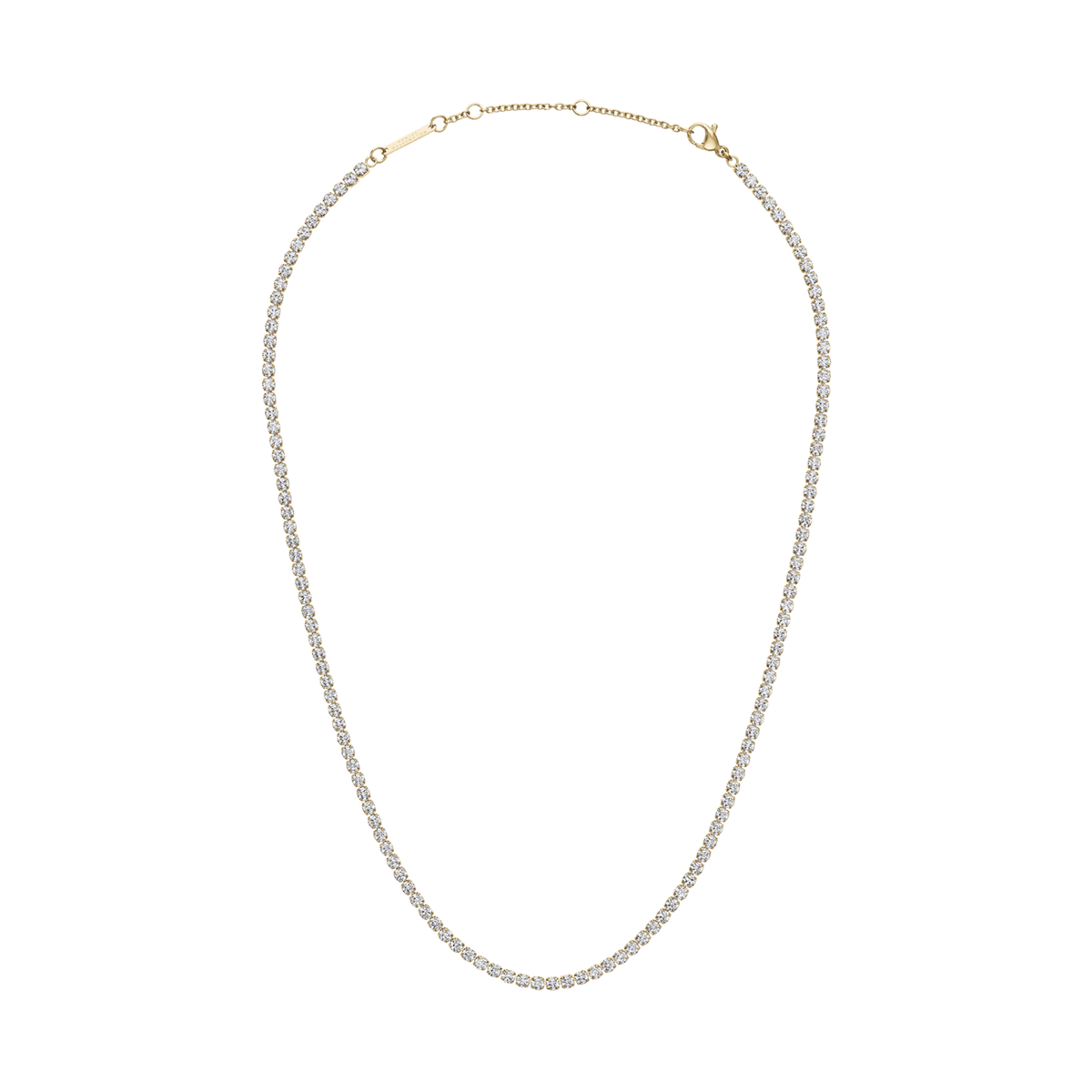 Classic Tennis Necklace Gold