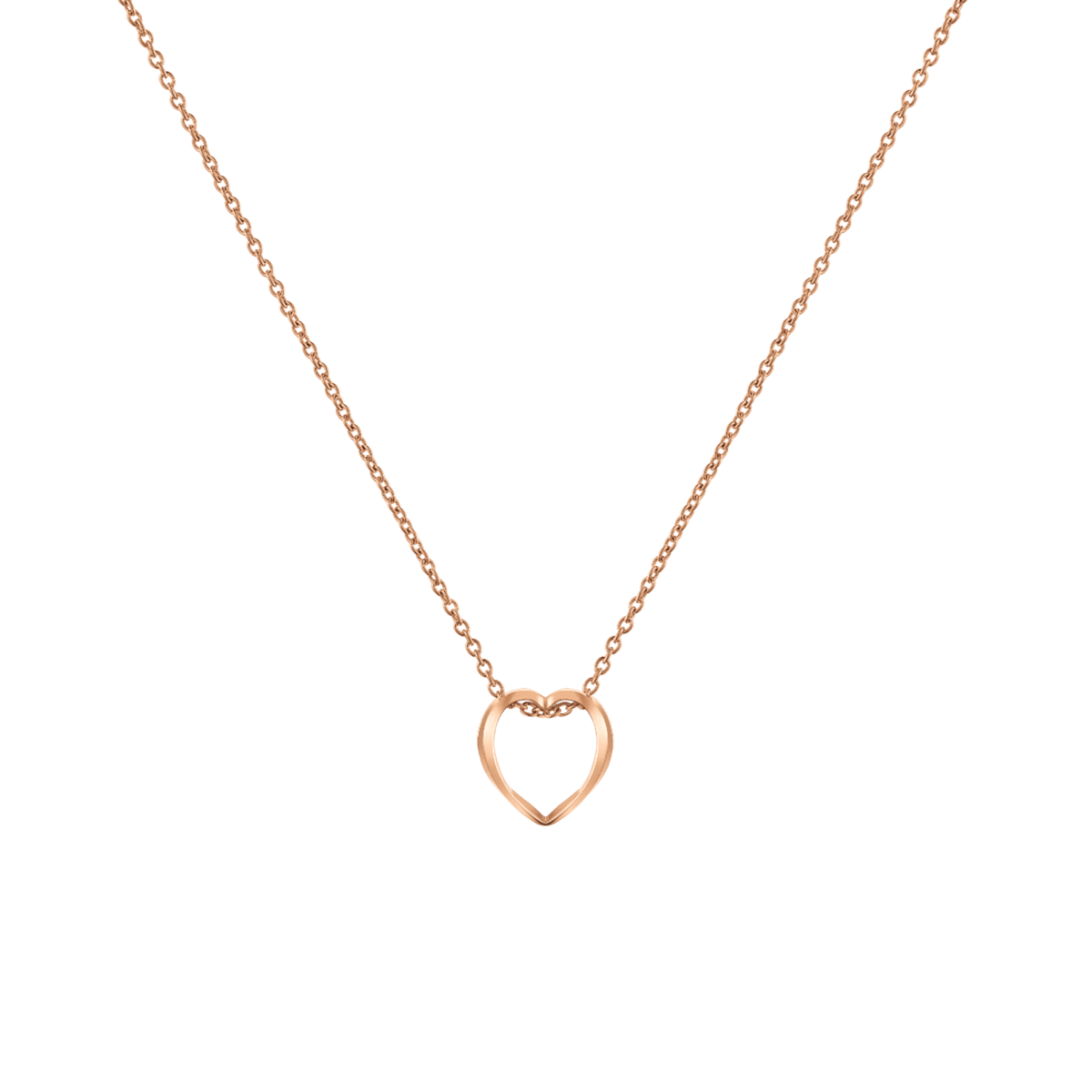 Elan Le Coeur Necklace Rose Gold