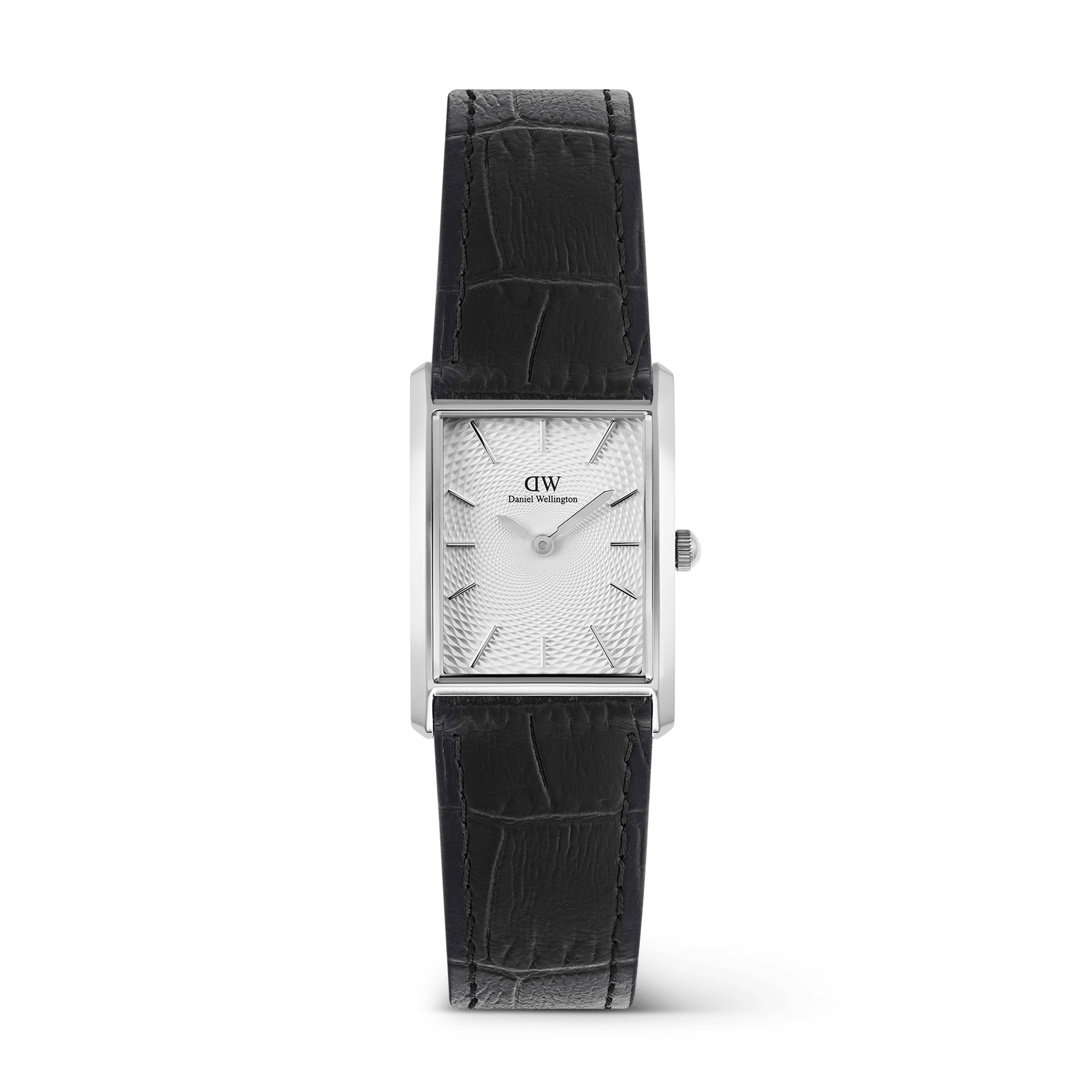 Bound Black Crocodile Guilloché Silver Bound Black Crocodile Guilloché Silver