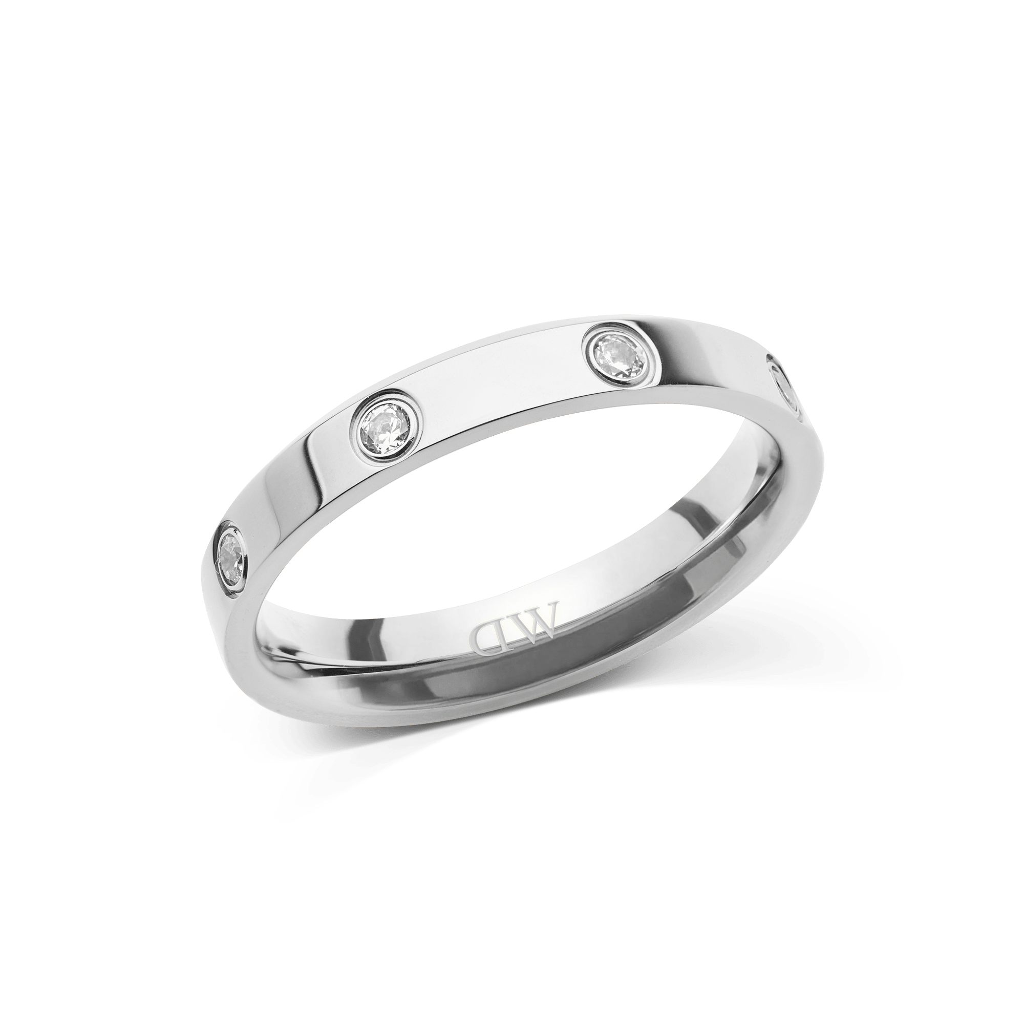 DANIEL WELLINGTON ツイストリング Classic Lumine Ring Silver 4 mm
