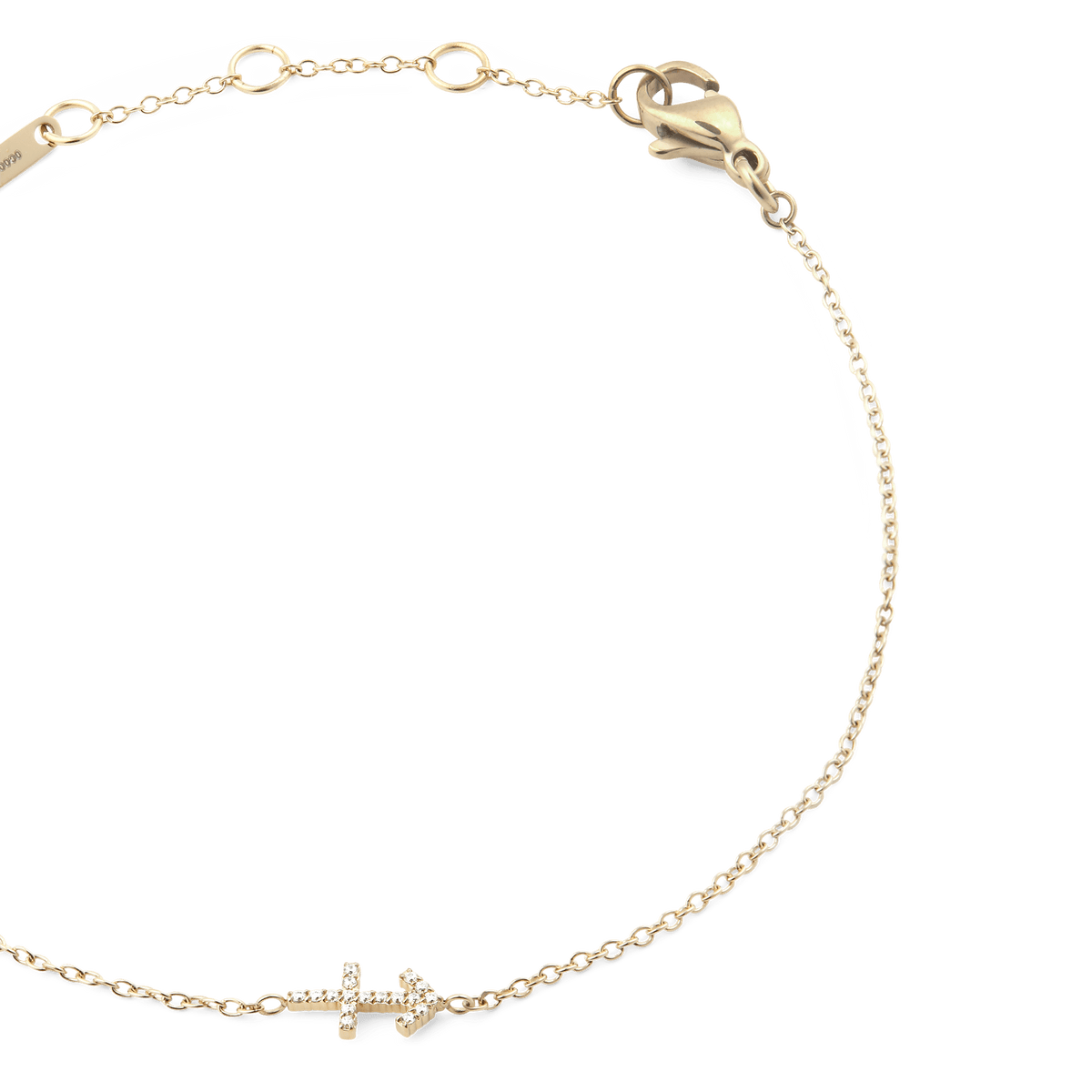 Crystal Zodiac Chain Bracelet Gold