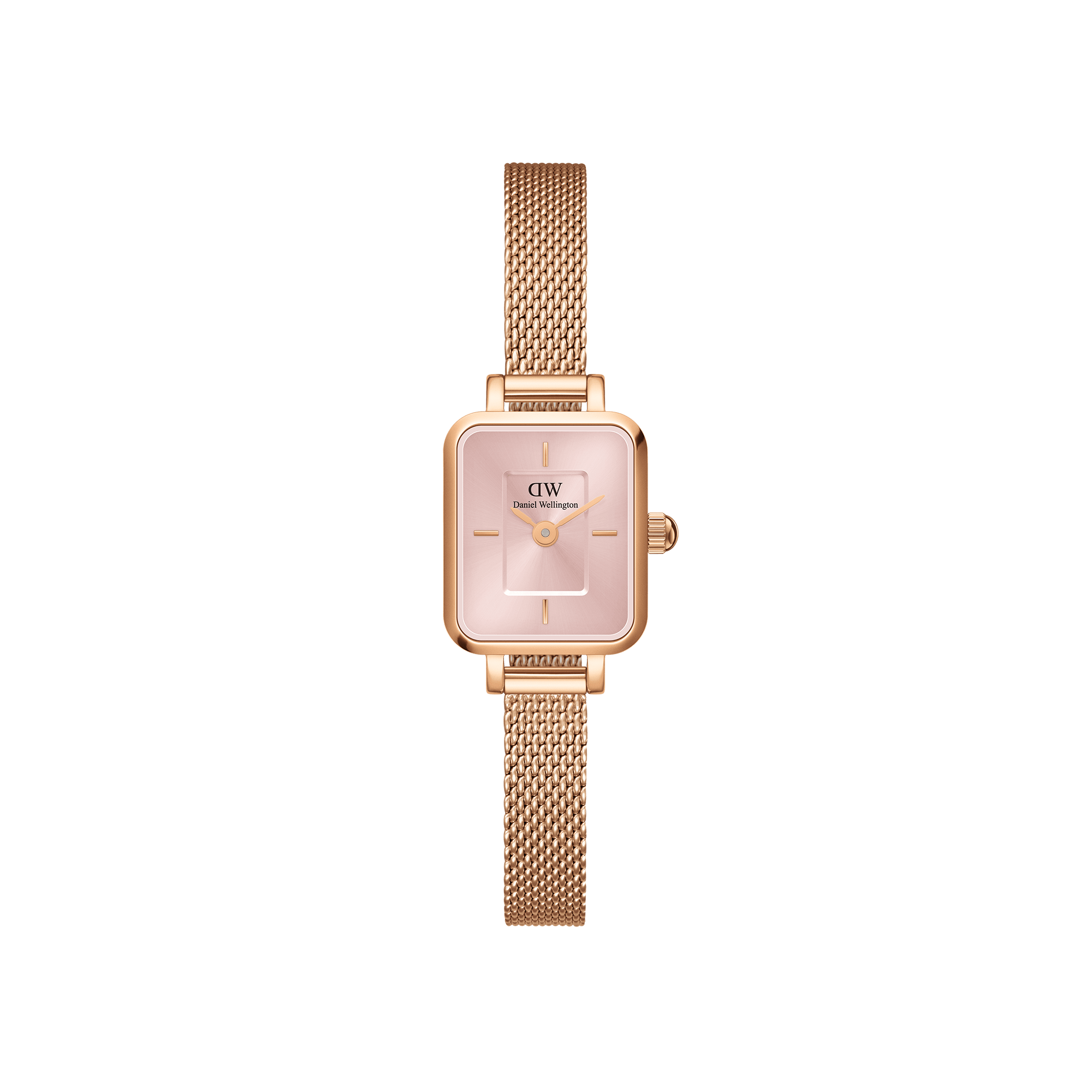 Quadro mini-blush square dial watch for women DW