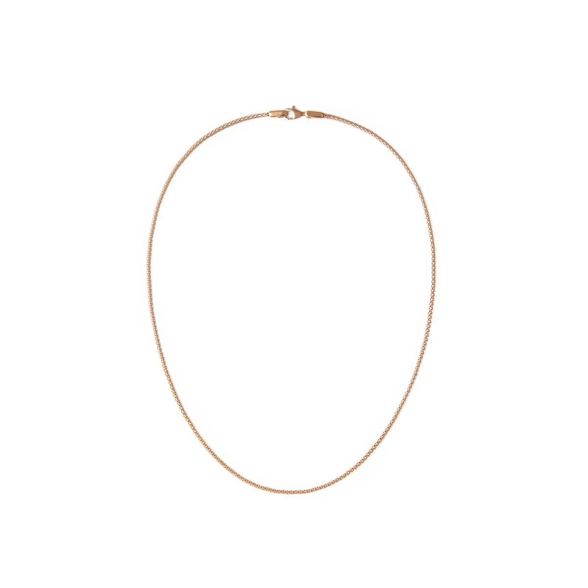 Tide Mesh Necklace Rose Gold 1.8