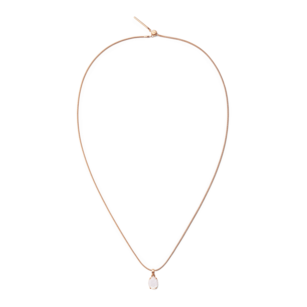 Mother of Pearl Oval Rose Gold Charm