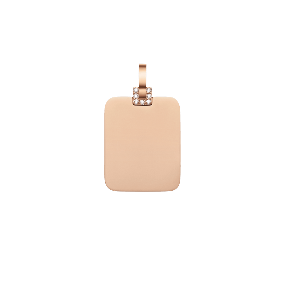 Rectangular Detail Crystal Pendant RG