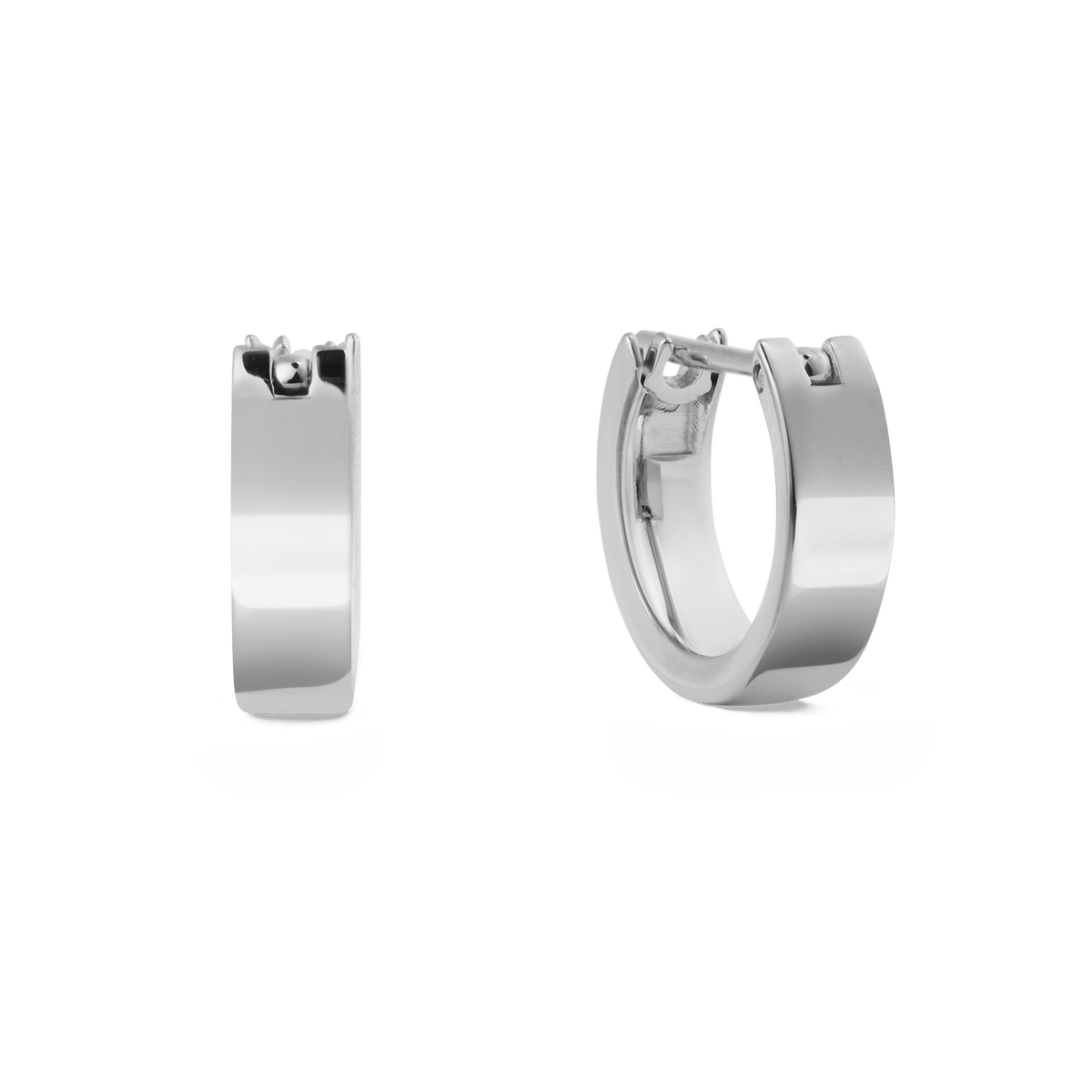 Line Earring Polished Silver 3.5mm
