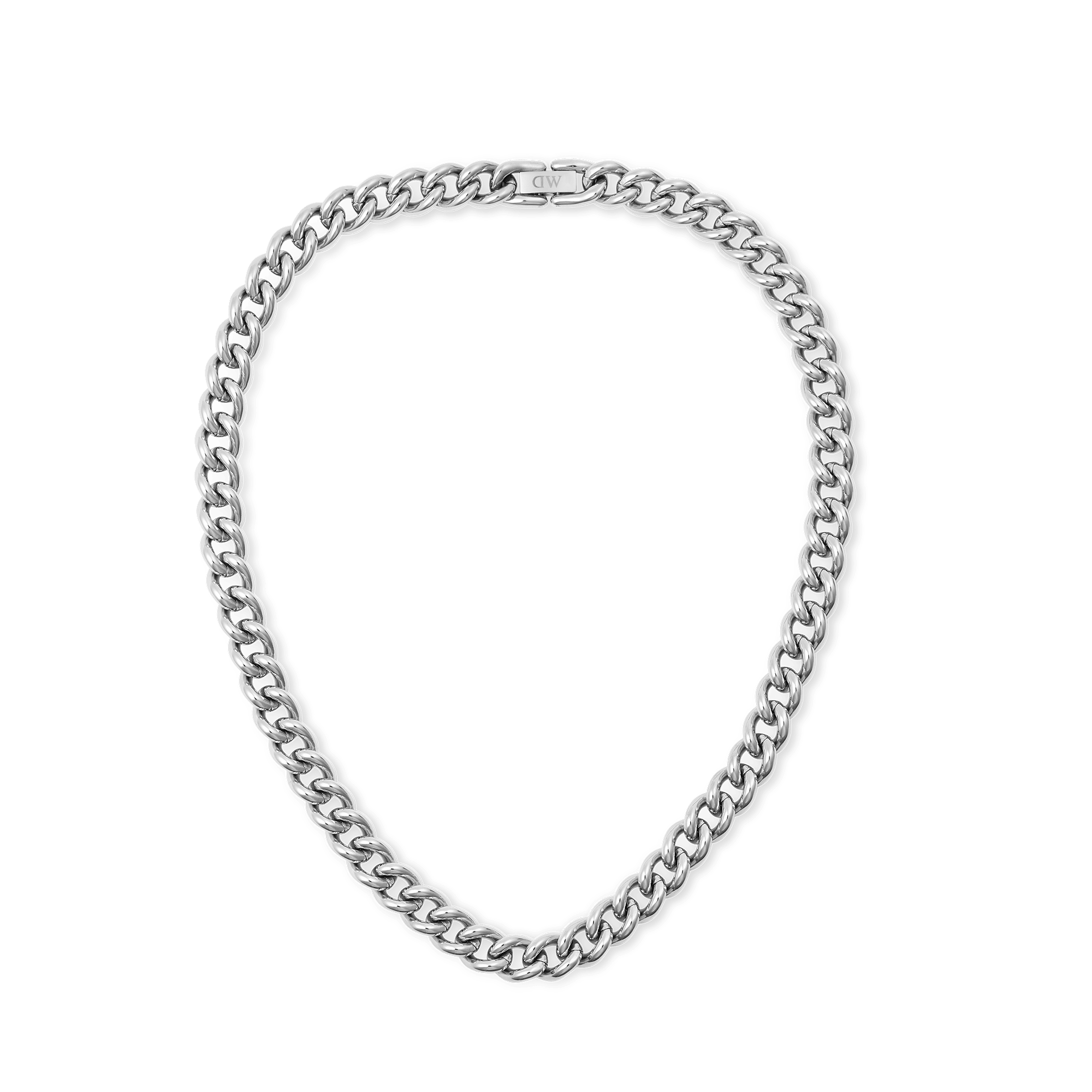 Chunky Chain Necklace Silver - Main Image