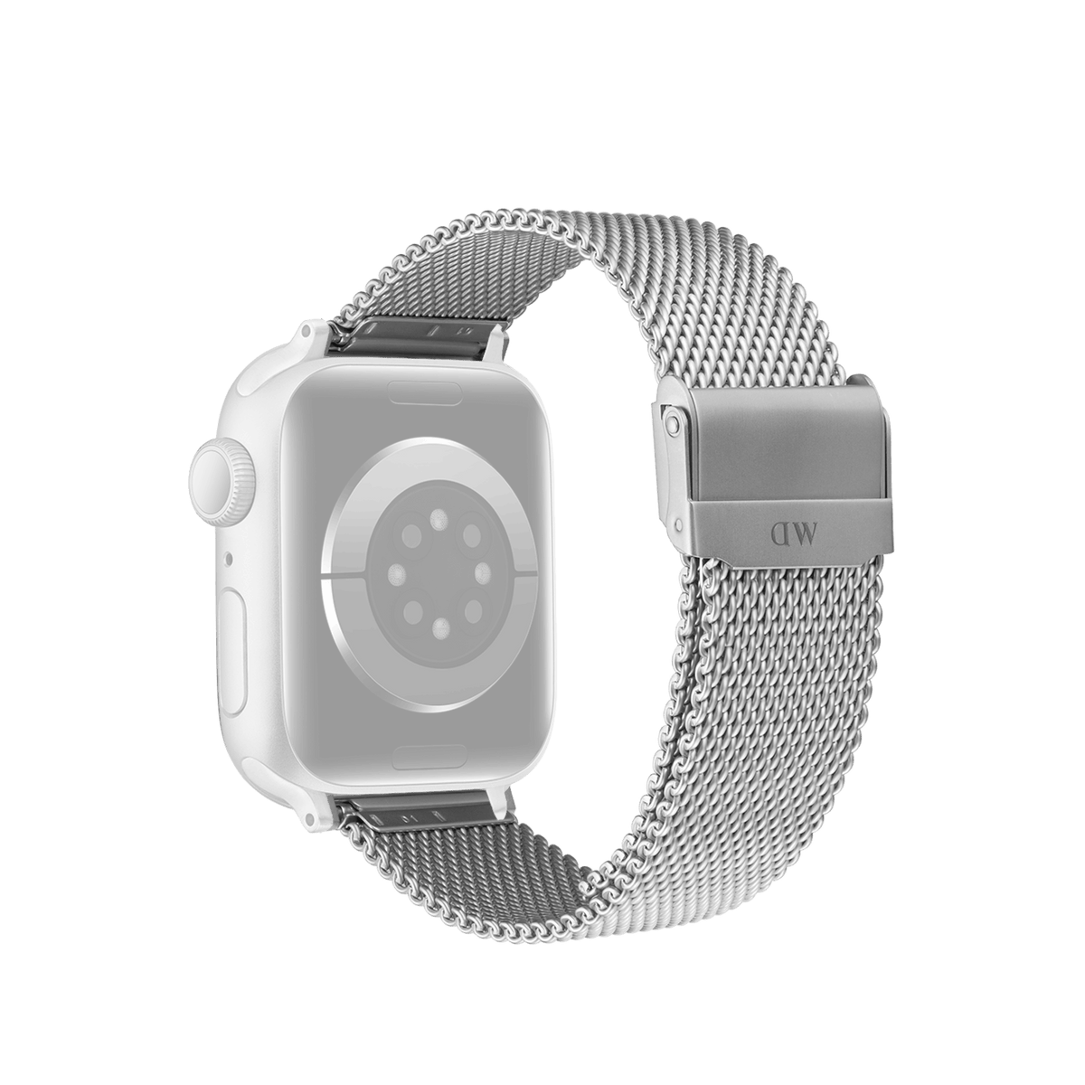 Smartwatch Strap Sandblasted Mesh Silver