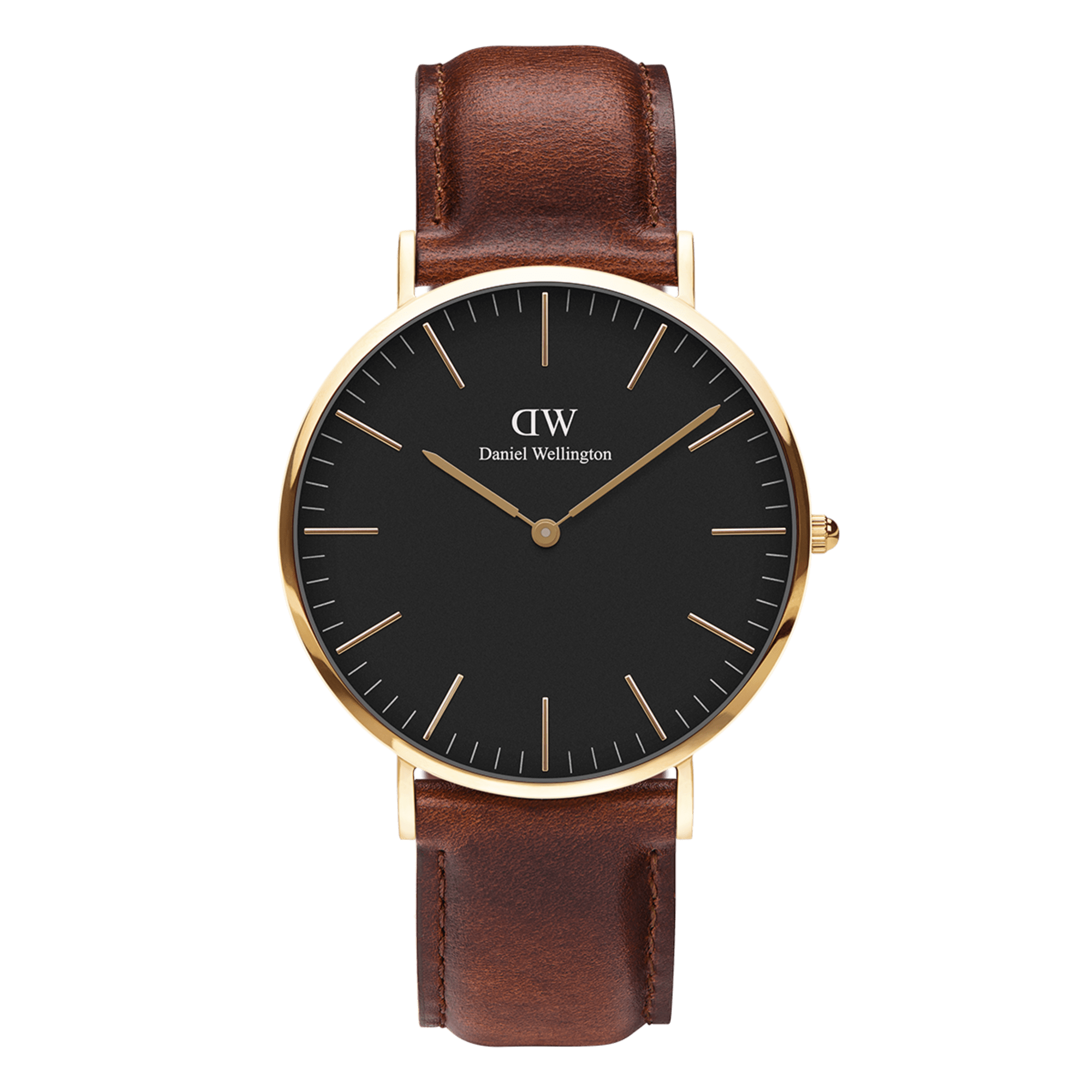 Classic St Mawes Orologio oro con cinturino in pelle DW