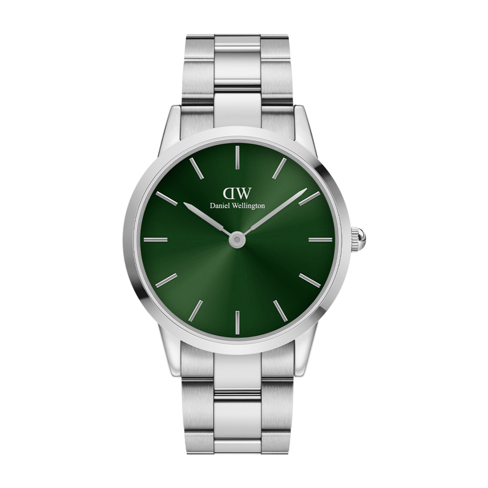 Iconic Link Emerald Silver watch with Green Dial DW