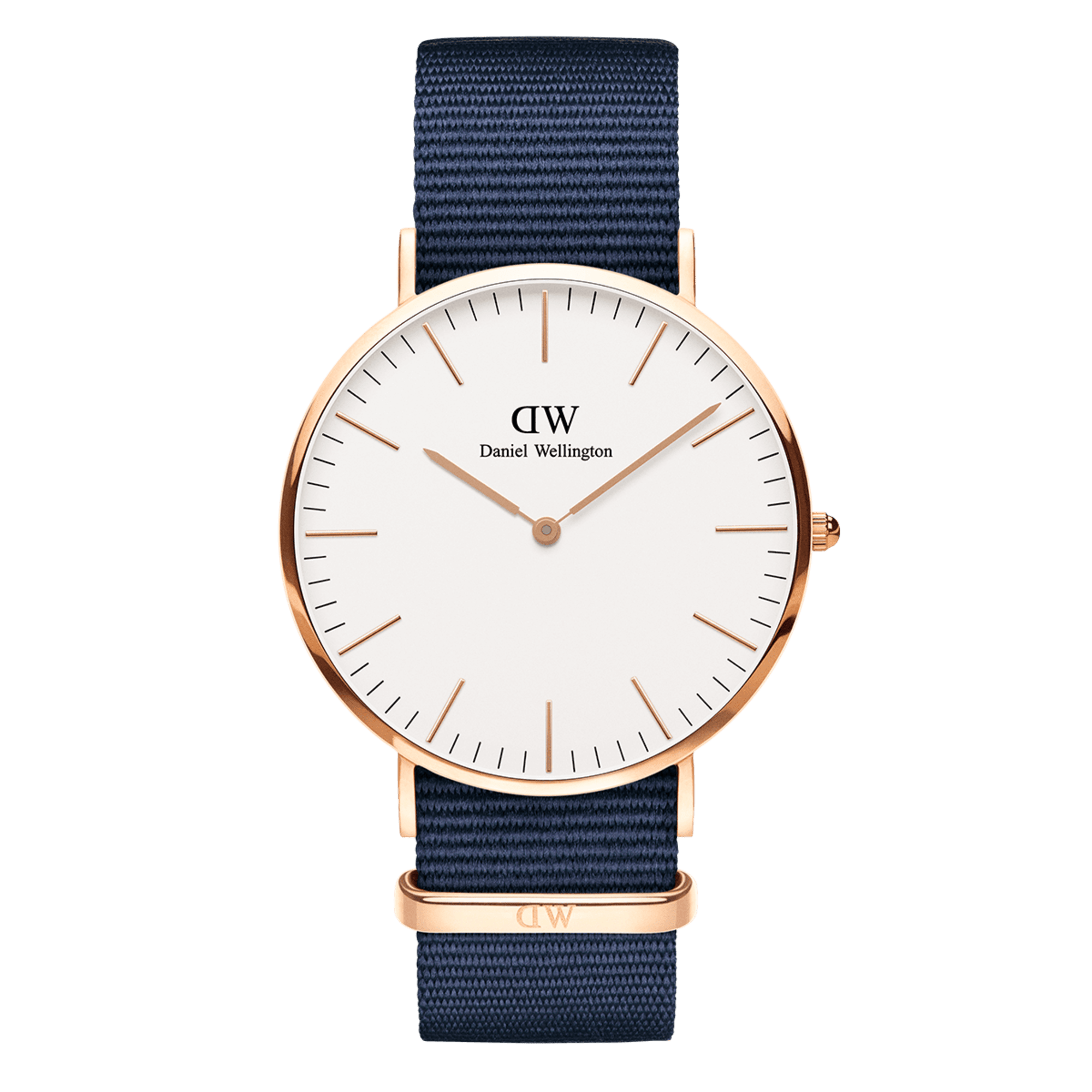 Bayswater Men's watch in blue rose gold 40mm DW