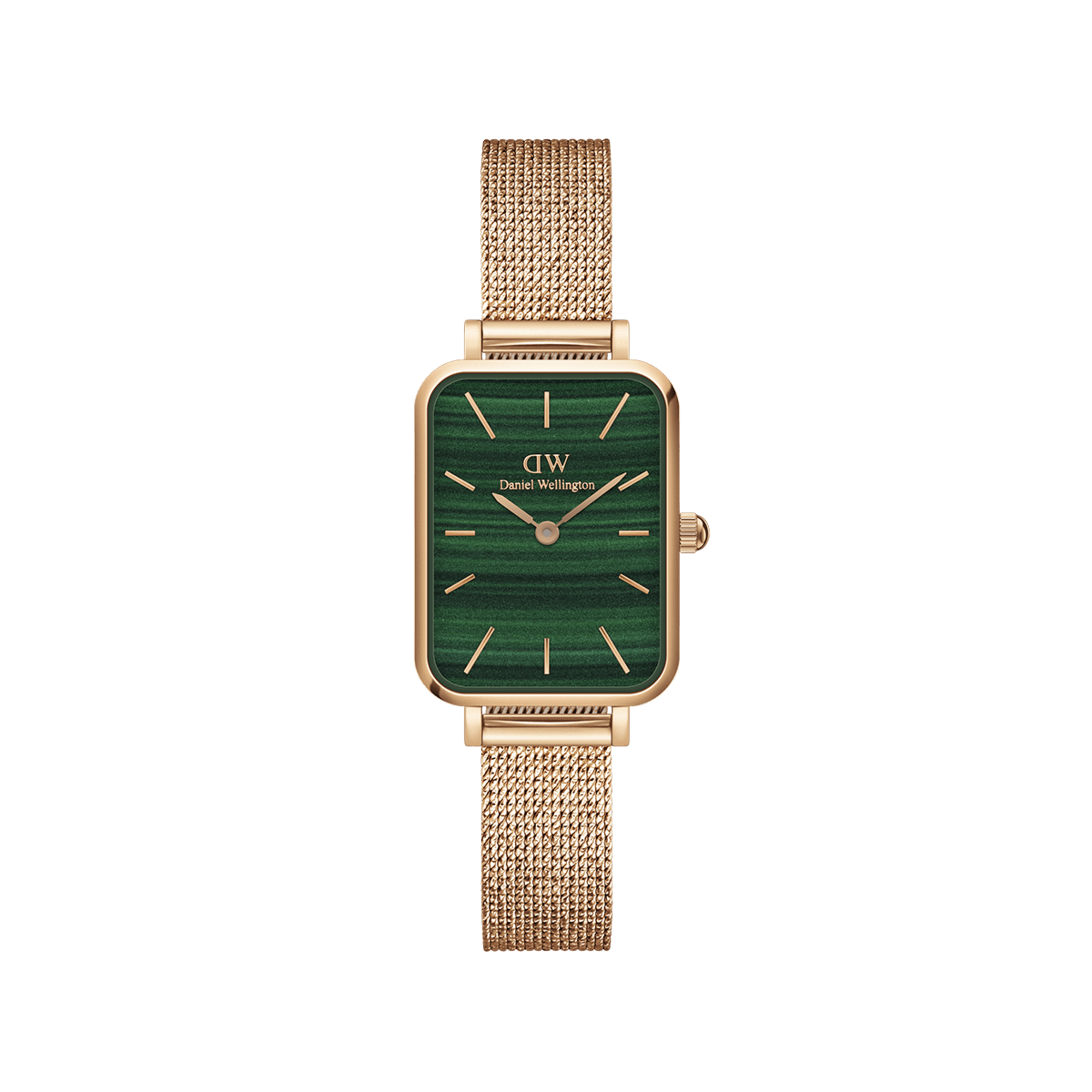 Quadro Green square dial watch for women DW1