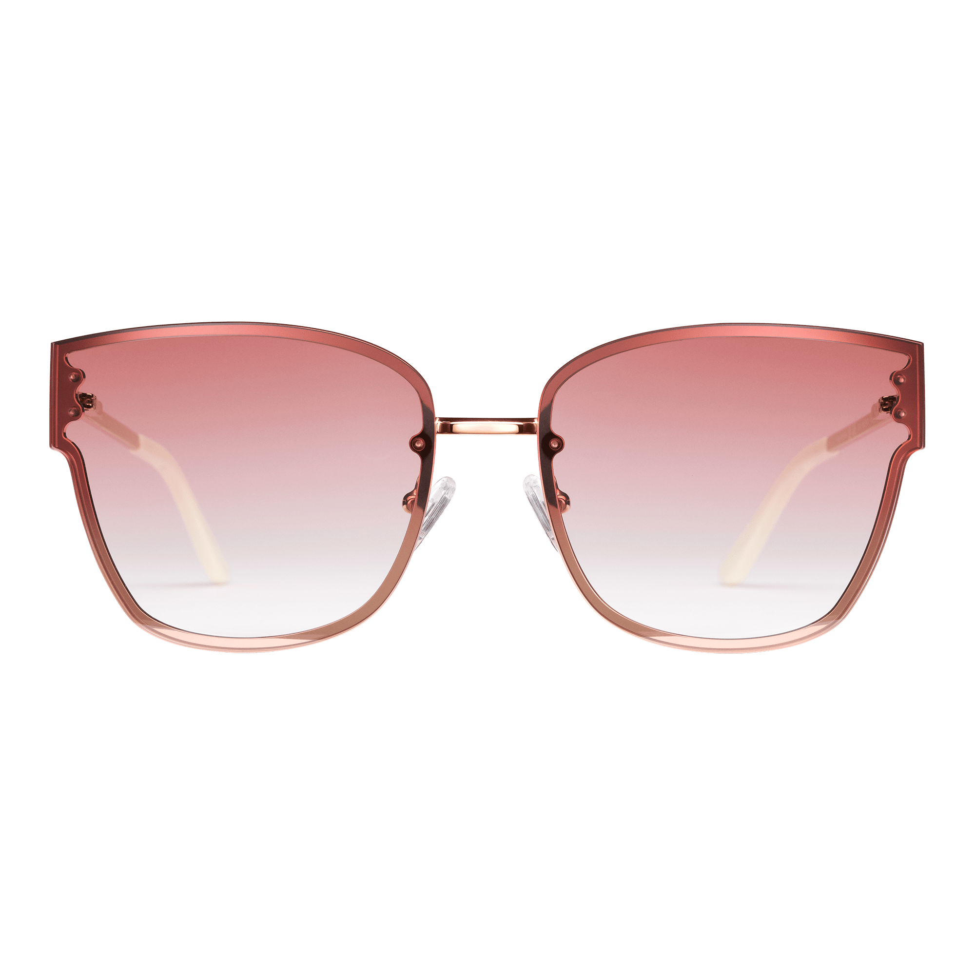 Grande Steel Rose gold square sunglasses DW - Main Image