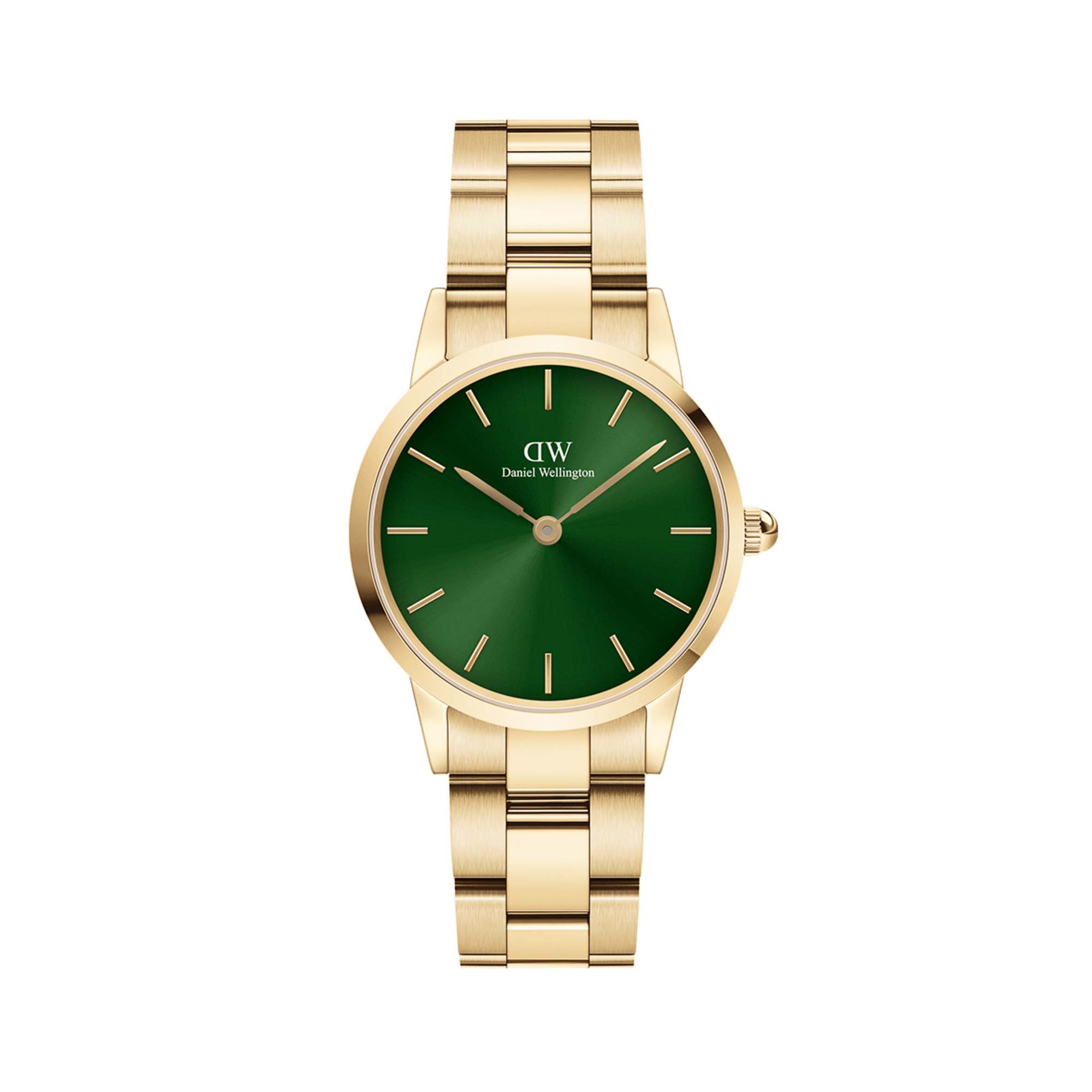 Iconic Link Emerald Watch Gold with Green Dial DW