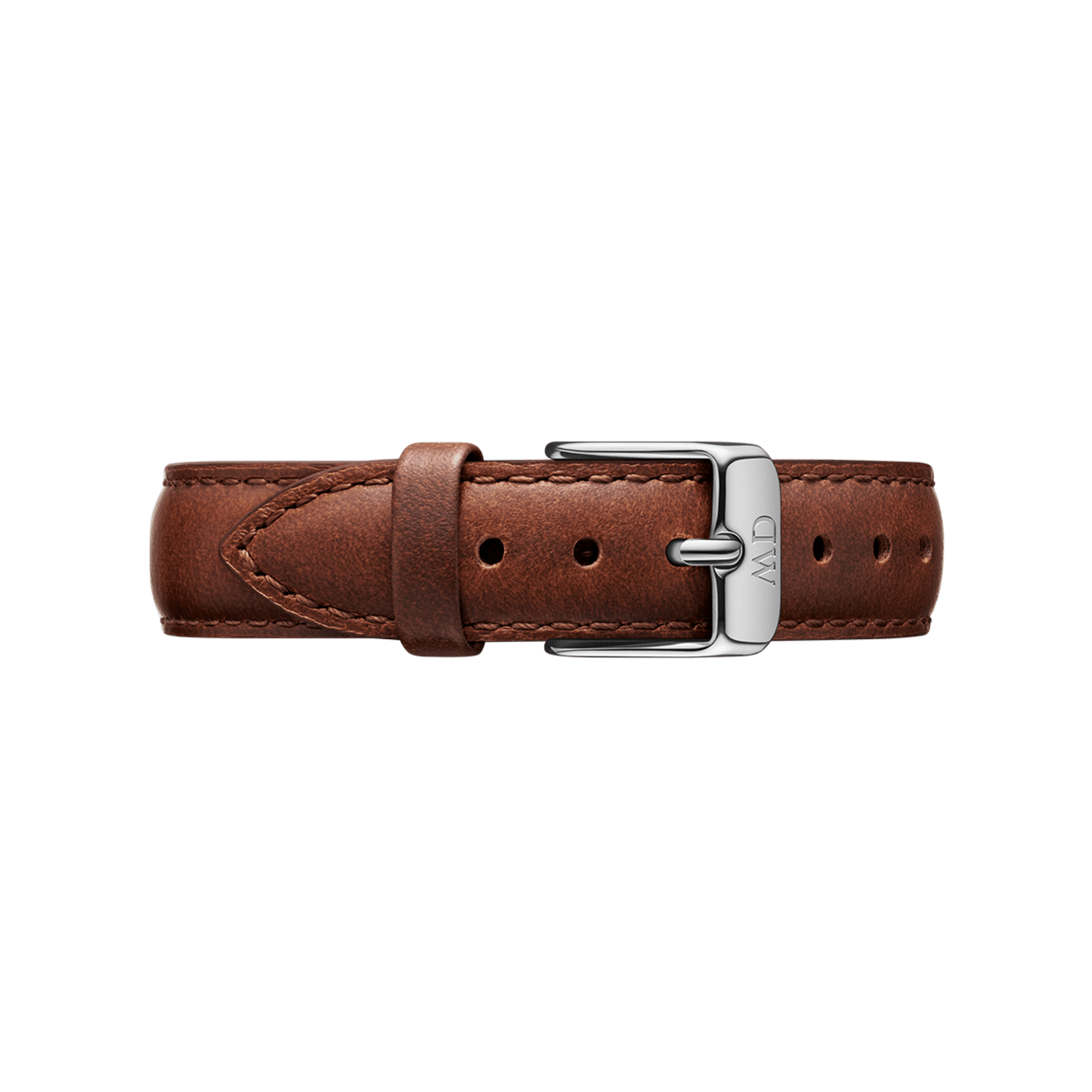40mm Classic St Mawes Leather Watch in Silver