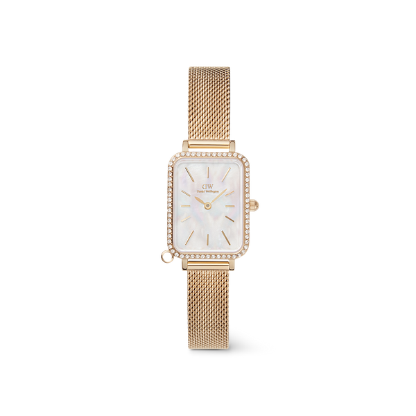 Classic Gold Square Crystal Watch 1954 Amalfi Mechanical, Gold / Gold | Free engraving | AV86 main image 4