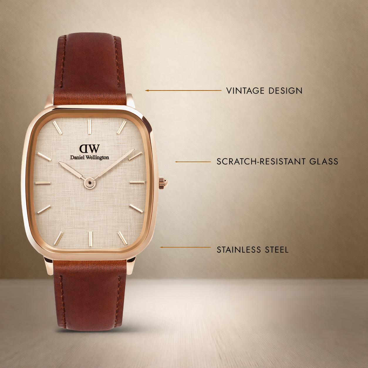 Marlon St Mawes Linen Rose Gold