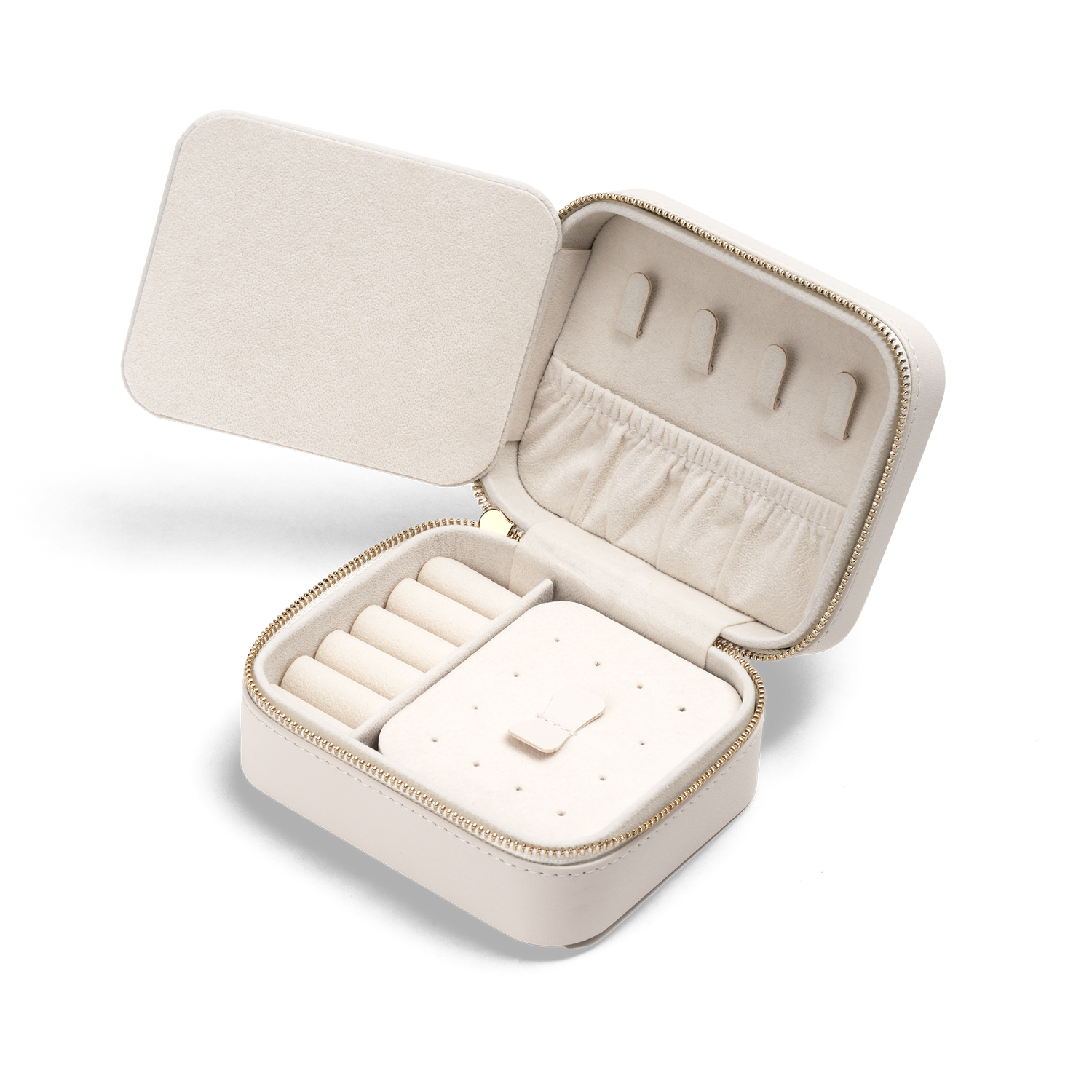 Travel Jewellery Box White