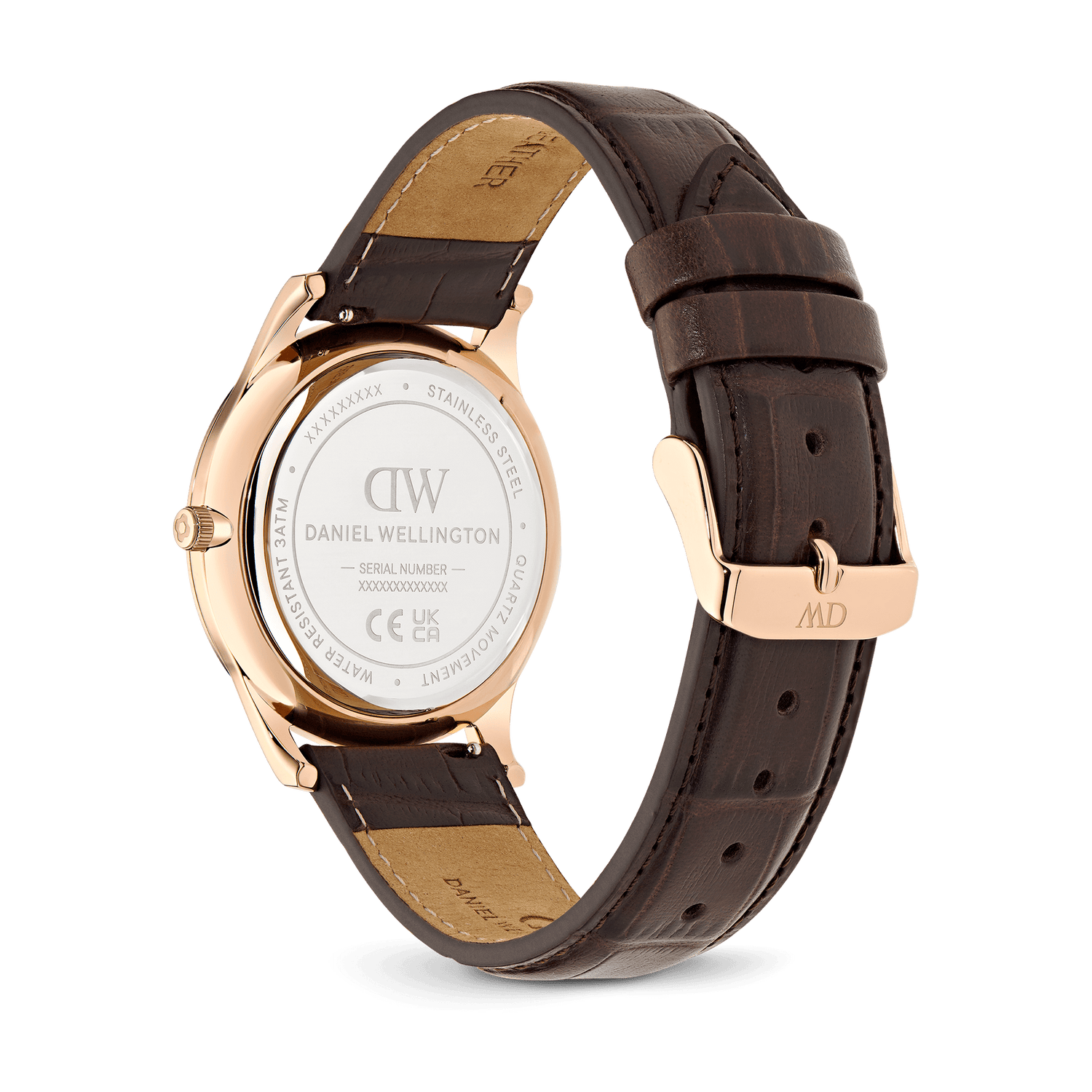 Pathfinder Brown-Croc Frost-White Rose Gold