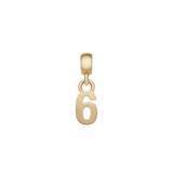 Number Charm Gold