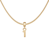 Number Gold Charm + Snake Necklace G