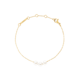Pearl Trio Bracelet Gold