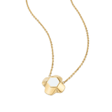 North Star Necklace 1 Medium White Enamel Gold