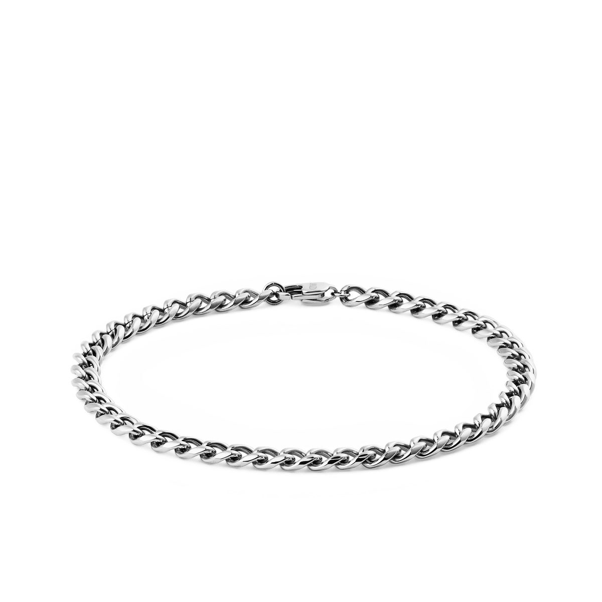 Ellipse 4mm Bracelet Silver