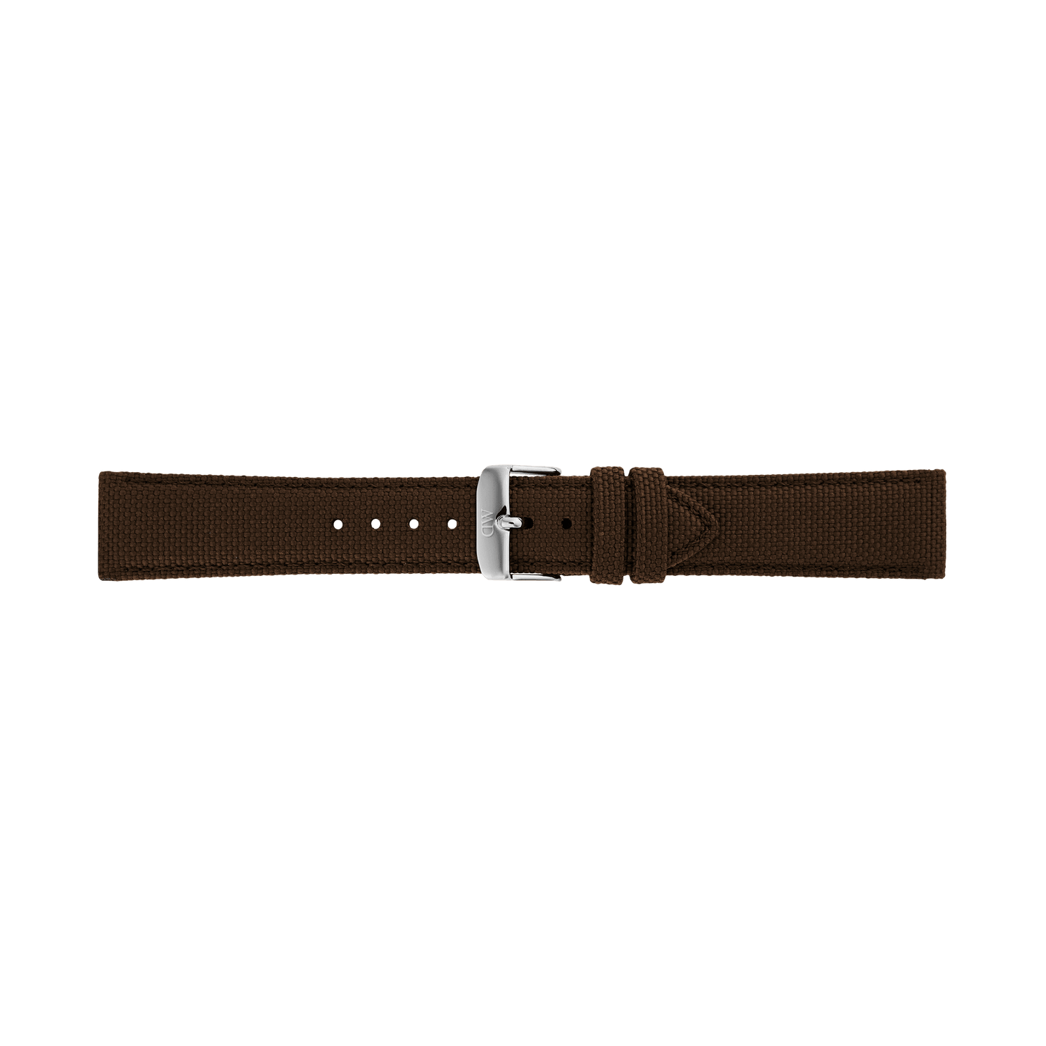 Brown Canvas Strap Silver