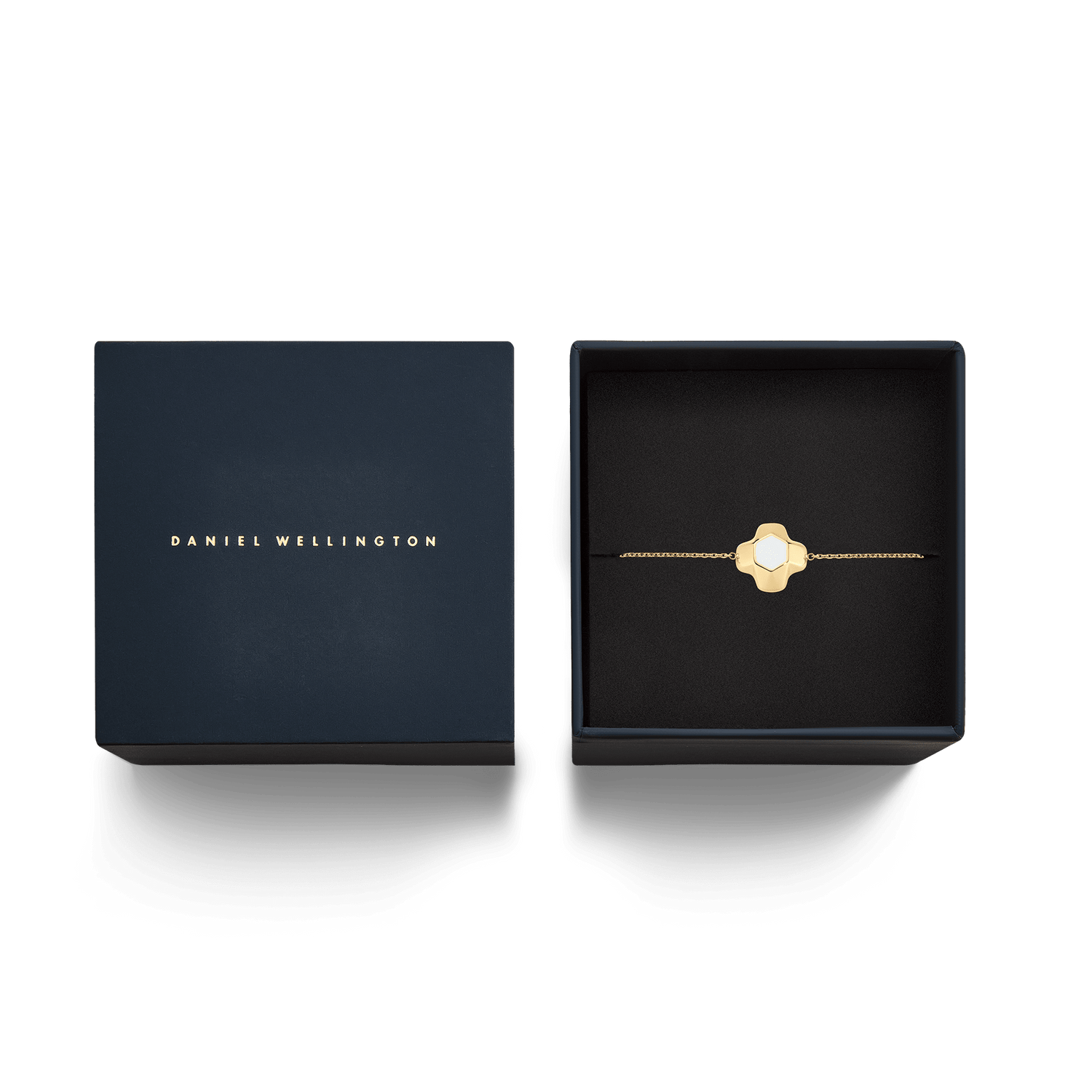 North Star Bracelet 1 Medium White Enamel Gold