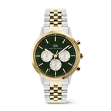 Iconic Chronograph Arch 5-Link Emerald Panda Two Tone