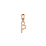 Letter Charm Rose Gold