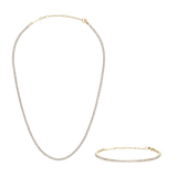 Tennis Bracelet + Tennis Necklace