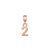 Number Charm Rose Gold