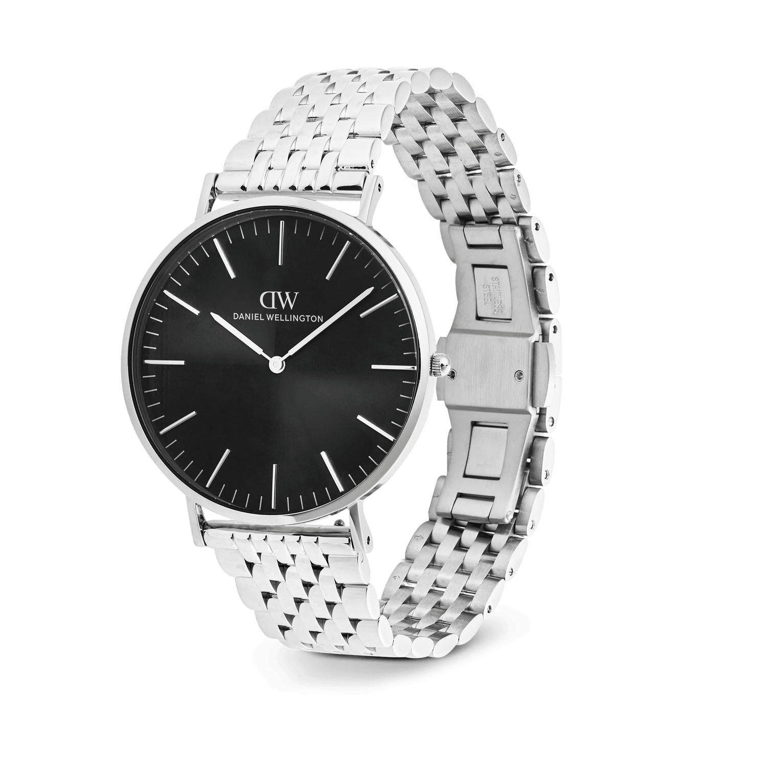 Classic 7-Link Black Silver