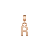 Letter Charm Rose Gold