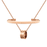 Elan Lumine Necklace + Classic Bracelet Rose Gold