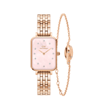 Quadro Lumine 5-link Melrose Pink MOP & Classic Unity Lumine Bracelet RG