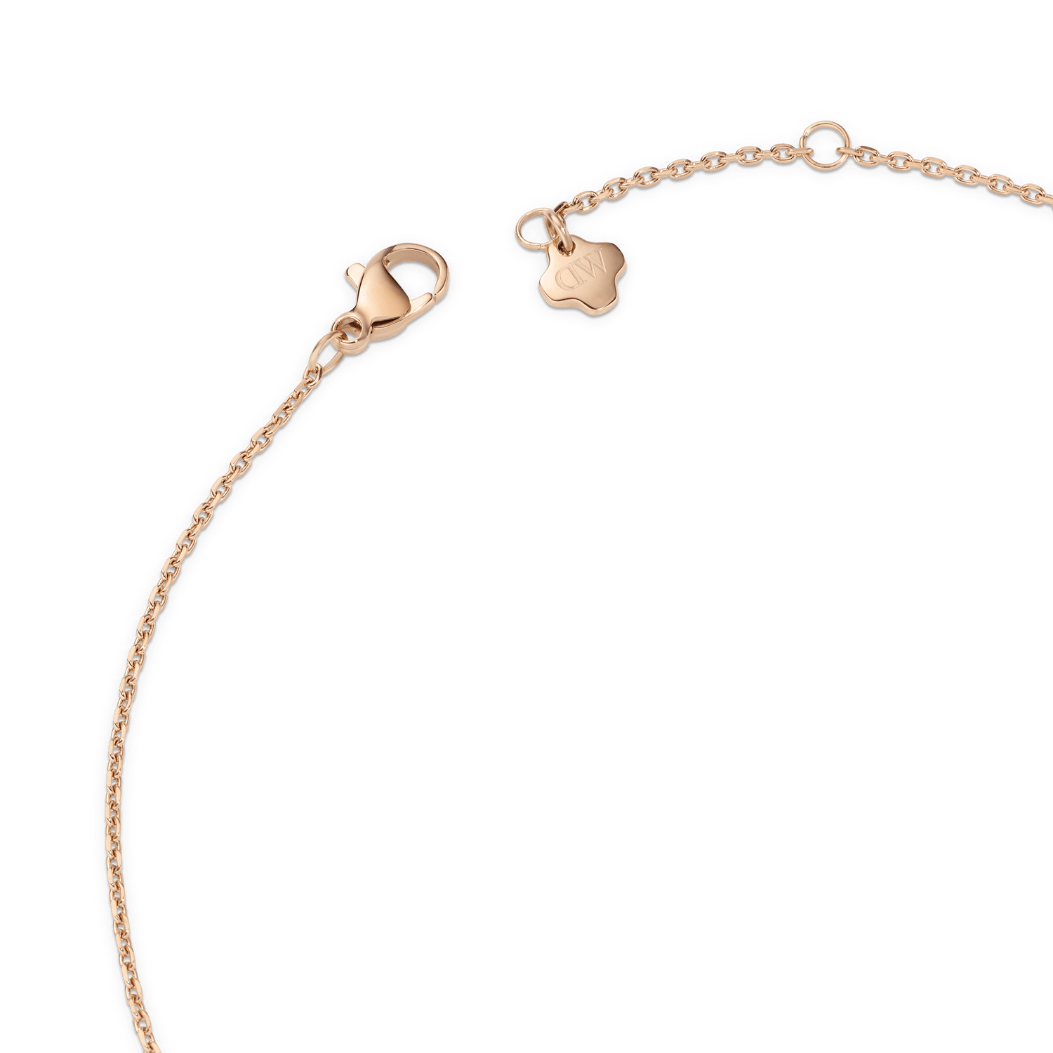 Bric Necklace Apricot Enamel Rose Gold