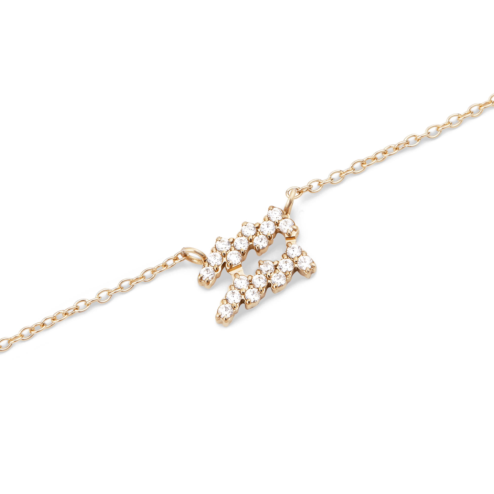 Crystal Zodiac Chain Necklace Gold DW crystal-zodiac-chain-necklace-gold-dw