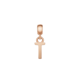 Letter Charm Rose Gold