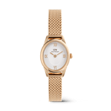 Ophelia Mini Mesh White Rose Gold