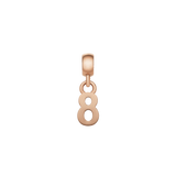 Number Charm Rose Gold