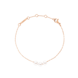 Pearl Trio Bracelet Rose Gold