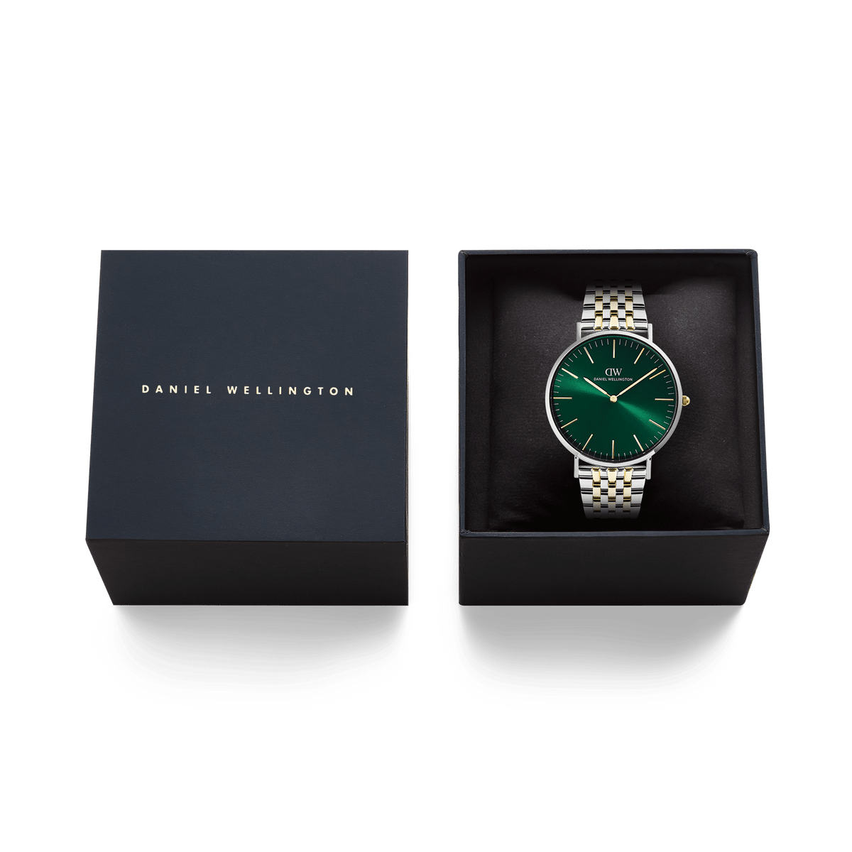 Classic 7-Link Emerald Two Tone