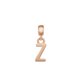 Letter Charm Rose Gold