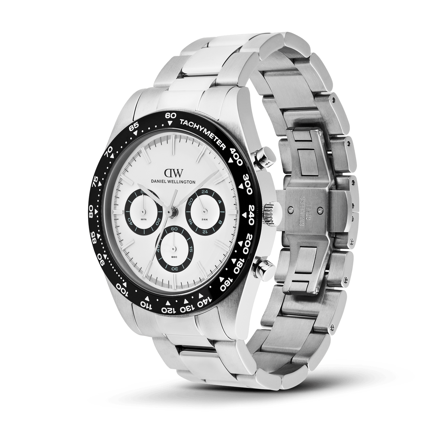 Iconic Tachymeter 3-Link Silver