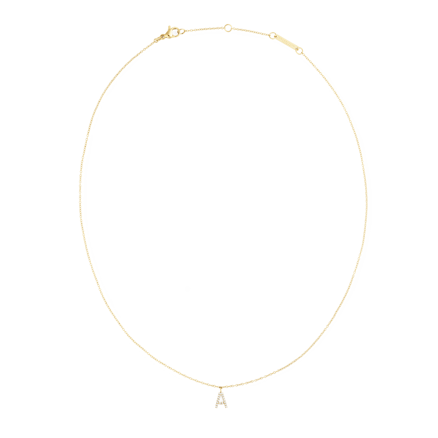 Letter Necklace Gold
